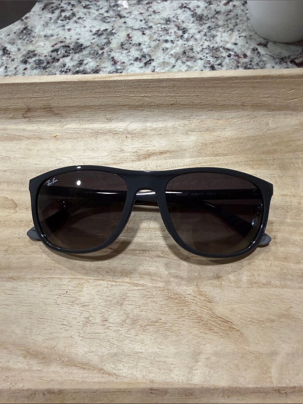 Ray-Ban Black Frame with Dark Brown Lenses Sunglasses